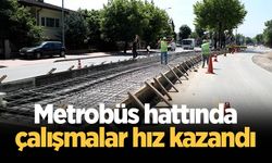 Metrobüs hattında çalışmalar hız kazandı