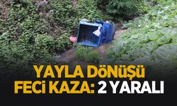 Pat pat, dereye devrildi: 2 yaralı