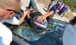 Yalova'da motosikletle otomobil çarpıştı: 1 yaralı