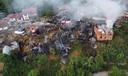 Köy alevlere teslim oldu: Felaketin izleri gün ağarınca ortaya çıktı