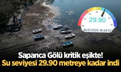 Sapanca Gölü kritik eşikte! Su seviyesi 29.90 metreye kadar indi