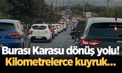 Karasu yolunda şimdi de dönüş yoğunluğu!