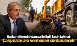 Başkan Yusuf Alemdar'dan su ile ilgili 'kesintisiz çalışma' talimatı!
