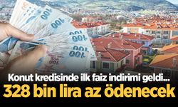 Konut kredisinde ilk faiz indirimi geldi... 328 bin lira az ödenecek