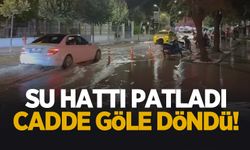 Şehir merkezinde su hattı patladı; SASKİ anında müdahale etti