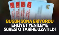 Eski tip ehliyet yenileme süresi o tarihe kadar uazatıldı