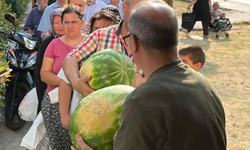Fiyata kızıp 50 ton karpuzu bedava dağıttılar