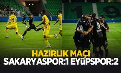 Sakaryaspor hazırlık maçında Eyüpspor'a 2-1 mağlup