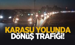 Karasu yolunda dönüş trafiği
