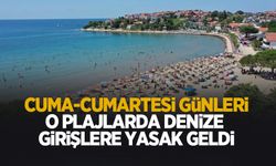 Dikkat o plajlarda denize girişlere 2 gün yasak geldi