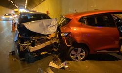 TEM Otoyolu'nda 7 araç kazaya karıştı: 5 yaralı