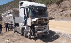 Kömür yüklü tır devrildi: Sürücünün burnu bile kanamadı