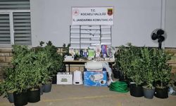 Evini uyuşturucu serasına çevirdi