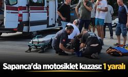 Sapanca'da motosiklet kazası: 1 yaralı