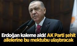 Cumhurbaşkanı Erdoğan'dan şehit ailelerine özel mektup