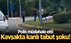 Kavşakta kanlı tabut şoku! Polis müdahale etti