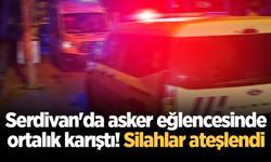 Serdivan'da asker eğlencesinde ortalık karıştı! Silahlar ateşlendi
