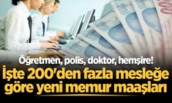 Memur maaşları ne kadar oldu? Öğretmen, polis, gassal, doktor, hemşire... İşte yeni memur maaşları