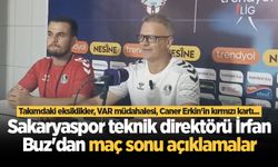 Sakaryaspor teknik direktörü İrfan Buz'dan maç sonu açıklamalar