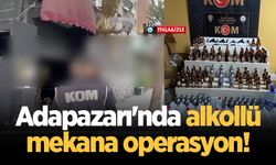 Adapazarı'nda alkollü mekana operasyon! Kaçak içki ve silahlar ele geçirildi