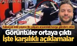 Sakaryalı ünlü yayıncı ile çalışanı arasındaki kavga gündem oldu! Görüntüler ortaya çıktı