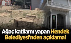 Ağaç katliamı yapan Hendek Belediyesi'nden açıklama!