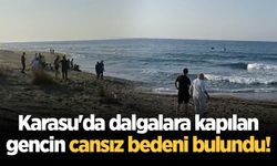 Karasu'da dalgalara kapılan gencin cansız bedeni bulundu!