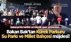 Bakan Bak'tan Kürek Parkuru, Su Parkı ve Millet Bahçesi müjdesi!