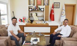 Başkan Şenol Dinç, oda başkanı Tepe'yi misafir etti