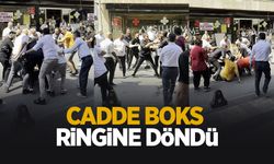 Cadde ortası bir anda boks ringine döndü