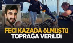 Kazada ölen motosikletliye acı veda