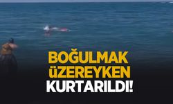 Boğulma tehlikesi geçirdi