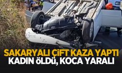 Feci kaza Sakaryalı çifti ayırdı