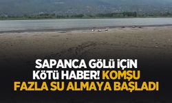 Komşu Sapanca Gölü'nden su alımını artırdı