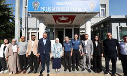 Serdivan'ın yeni emniyet müdürünü ziyaret ettiler