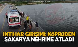 Köprüden Sakarya Nehri'ne atladı!
