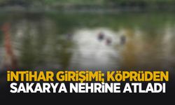 Köprüden Sakarya Nehri'ne atladı!