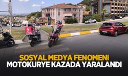 Sosyal medya fenomeni motokurye kazada yaralandı