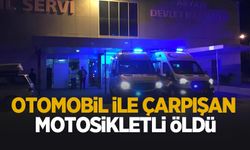 Motosiklet sürücüsü kazada öldü