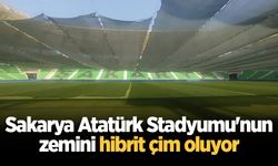 Sakarya Atatürk Stadyumu'nun zemini hibrit çim oluyor