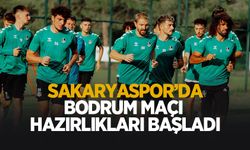 Sakaryaspor'da Bodrum maçı hazırlıkları başladı