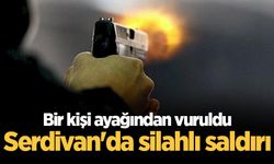 Serdivan'da silahlı saldırı: Bir kişi ayağından vuruldu