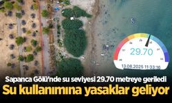 Sapanca Gölü'nde su seviyesi 29.70 metreye geriledi: Su kullanımına yasaklar geliyor