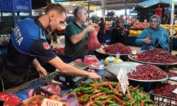 Hendek Belediyesi zabıta ekiplerinden pazar yerinde sıkı denetim