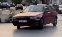 Attığı drift pahalıya patladı!