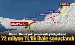 Karasu Demiryolu projesinde yeni gelişme: 72 milyon TL’lik ihale sonuçlandı