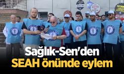 Sağlık-Sen'den SEAH önünde eylem
