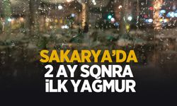 Sakarya'ya 2 ay sonra yağmur yağdı