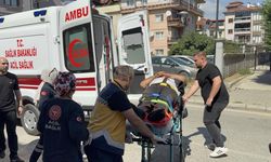 Hafif ticari araç ile çarpışan motosikletin sürücüsü yaralandı