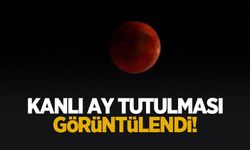 Sakarya'da 'kanlı ay' tutulması görüntülendi